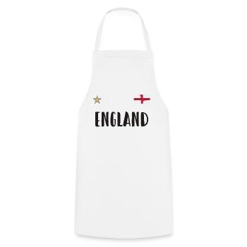 England Fußball Trikot Englische Flagge - Kochschürze - Weiß - Vorne - AI Model Male 185 dark (185cm)