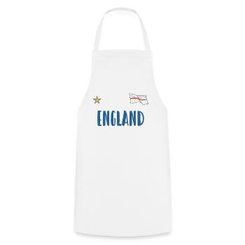 England Fußball Trikot Englische Flagge - Kochschürze - Weiß - Vorne - AI Model Male 185 dark (185cm)
