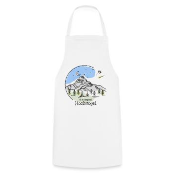 Hochvogel Allgäu Alpes Randonnée Bavière Souvenir - Tablier de cuisine - blanc - Devant - AI Model Male 185 dark (185cm)