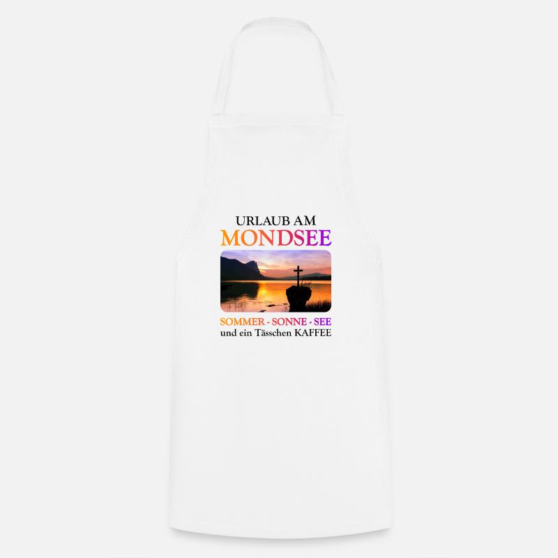 Mondsee Summer - white version - Cooking Apron - white