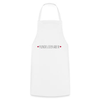 Cadeau amoureux des chiens - Tablier de cuisine - blanc - Devant - AI Model Male 185 dark (185cm)