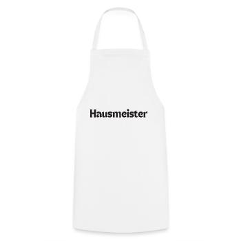 Hausmeister - Kochschürze - Weiß - Vorne - AI Model Male 185 dark (185cm)