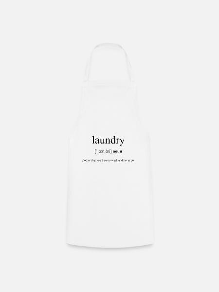 Laundry Definition Dictionary - Kochschürze - Weiß