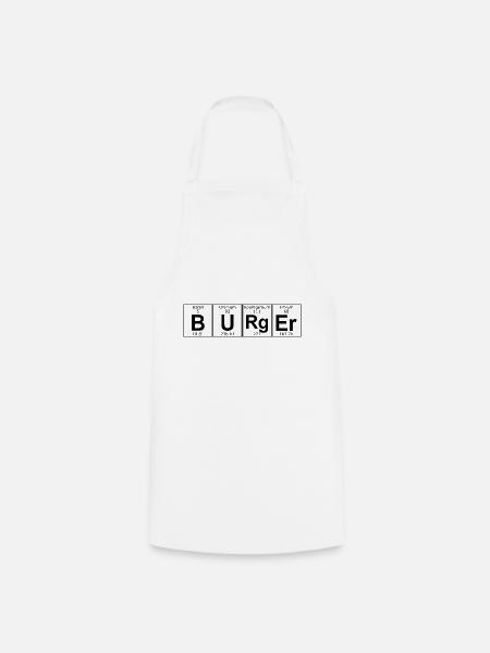 Burger Logo chemische Elemente - Kochschürze - Weiß