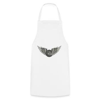 Aile de course de pneus volants - Tablier de cuisine - blanc - Devant - AI Model Male 185 dark (185cm)