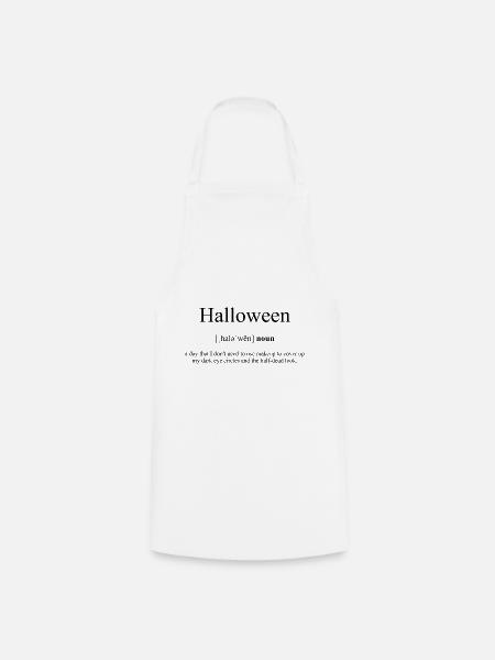Halloween Definition Dictionary - Kochschürze - Weiß