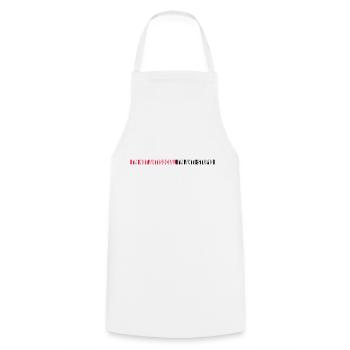 not antisocial anti stupid - Cooking Apron - white - Front - AI Model Male 185 dark (185cm)