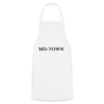 MD Town Magdeburg - Cooking Apron - white - Front - AI Model Male 185 dark (185cm)
