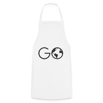 Holidays, travel, holidays, going on the road - Cooking Apron - white - Front - AI Model Male 185 dark (185cm)