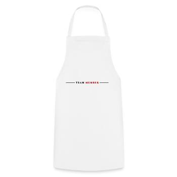 Team Member - Cooking Apron - white - Front - AI Model Male 185 dark (185cm)
