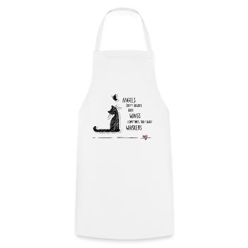 Cat angels - Cooking Apron - white - Front - AI Model Male 185 dark (185cm)