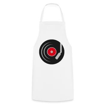 record - Cooking Apron - white - Front - AI Model Male 185 dark (185cm)