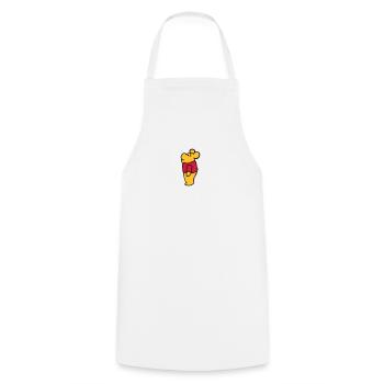 kind bar - Cooking Apron - white - Front - AI Model Male 185 dark (185cm)