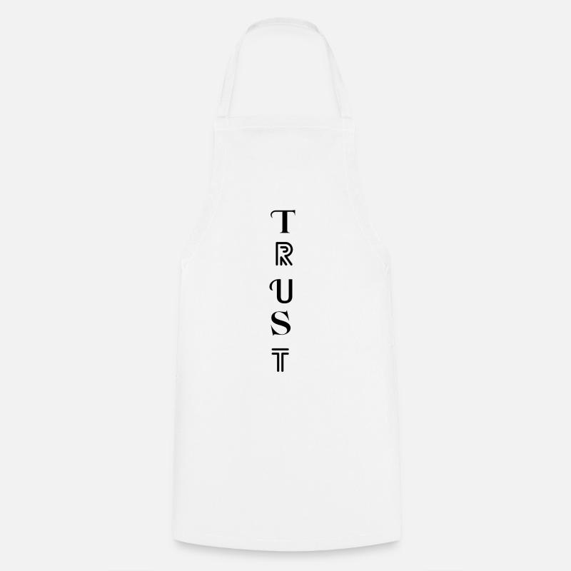 TRUST – Trust your path - Cooking Apron - white