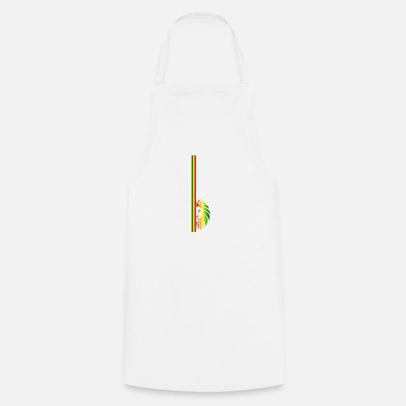 Reggae Lion - Tablier de cuisine - blanc