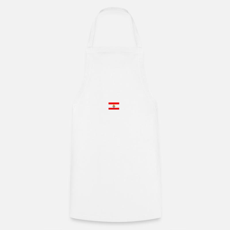 Drapeau de la Polynésie Française - Tablier de cuisine - blanc