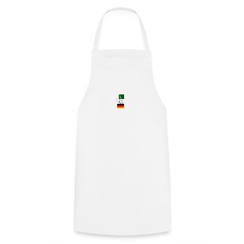 Pakistan & Deutschland - Kochschürze - Weiß - Vorne - AI Model Male 185 dark (185cm)