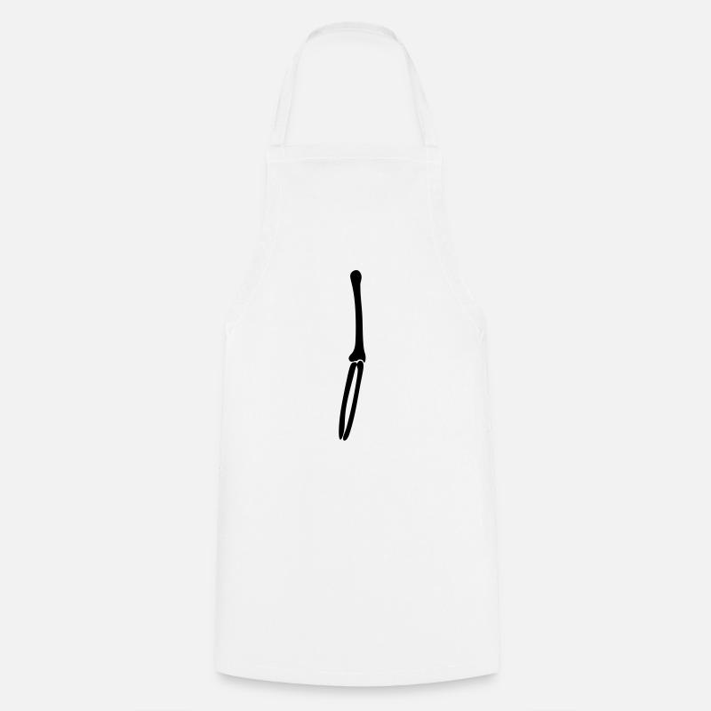 squelette bras - Tablier de cuisine - blanc