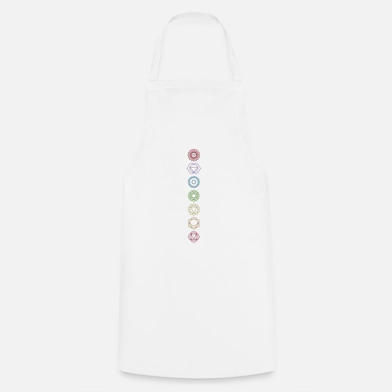Chakras - Tablier de cuisine - blanc