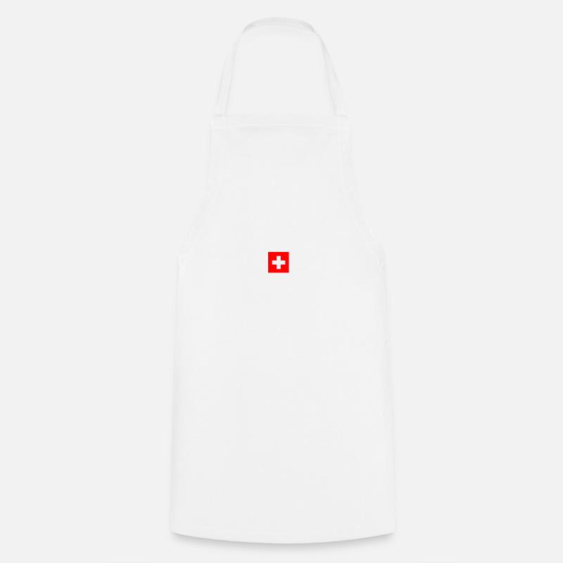 Drapeau suisse - Tablier de cuisine - blanc