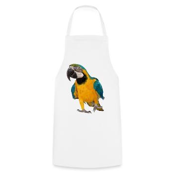Ara ararauna - Cooking Apron - white - Front - AI Model Male 185 dark (185cm)