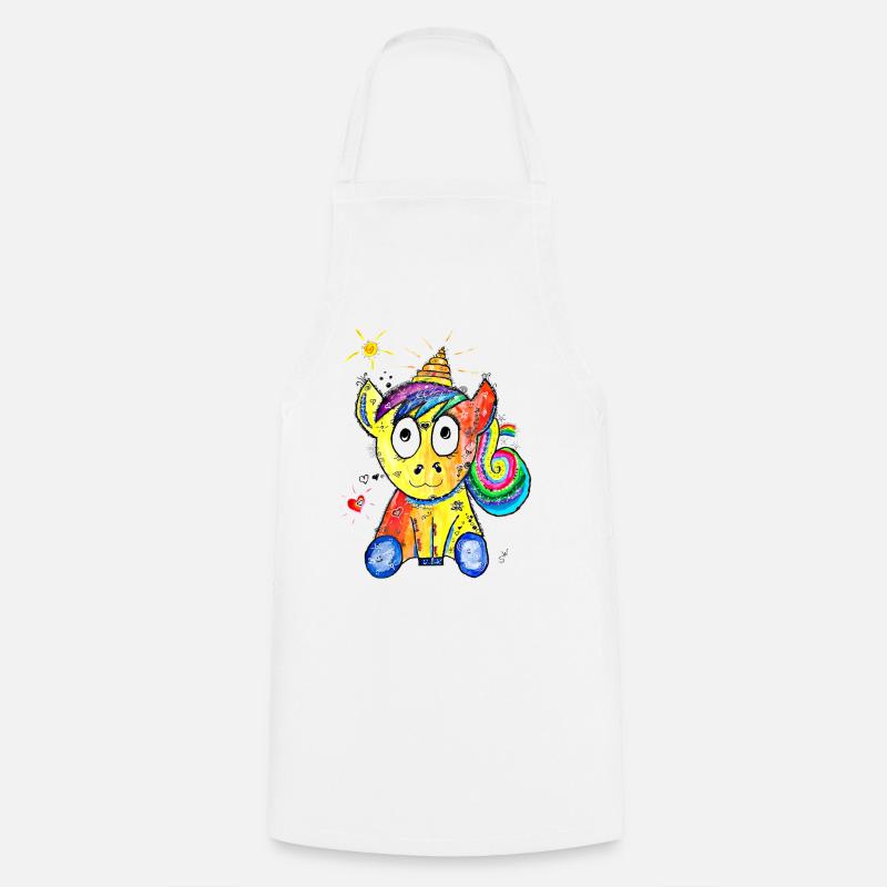 Happy unicorn - Cooking Apron - white