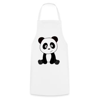Panda panda bear animaux mignons enfants - Tablier de cuisine - blanc - Devant - AI Model Male 185 dark (185cm)