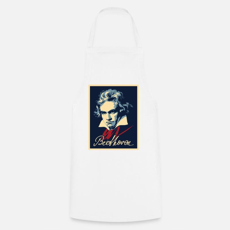 Beethoven - Tablier de cuisine - blanc