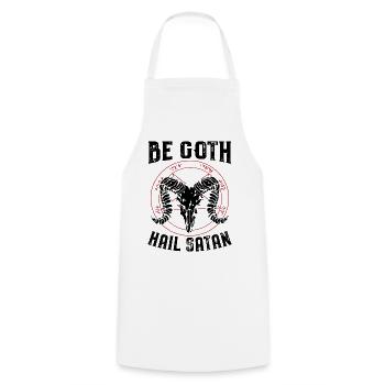 Satanism Proverbs - Cooking Apron - white - Front - AI Model Male 185 dark (185cm)