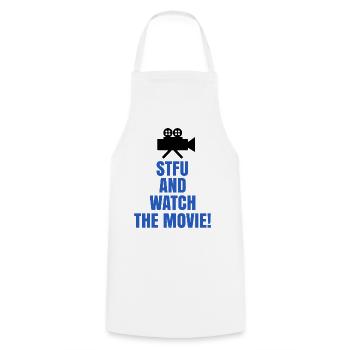 Movies Theater Streaming Statement Camera - Cooking Apron - white - Front - AI Model Male 185 dark (185cm)