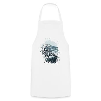 Alpine MTB Splash Ride - Cooking Apron - white - Front - AI Model Male 185 dark (185cm)