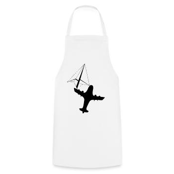 Flight of Imagination - Cooking Apron - white - Front - AI Model Male 185 dark (185cm)