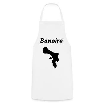 Bonaire Antillen Karibik Insel Urlaub - Kochschürze - Weiß - Vorne - AI Model Male 185 dark (185cm)
