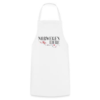 Norwegen Liebe Herzdesign - Kochschürze - Weiß - Vorne - AI Model Male 185 dark (185cm)