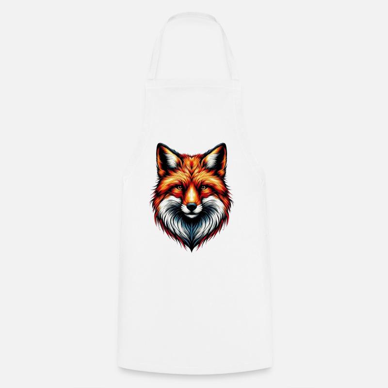 Renard - Tablier de cuisine - blanc
