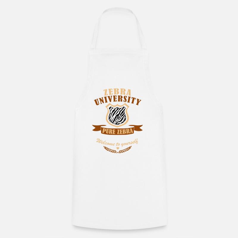 Zebra Diploma - Cooking Apron - white