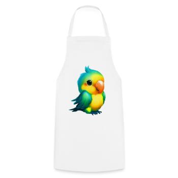 Parrot - Cooking Apron - white - Front - AI Model Male 185 dark (185cm)