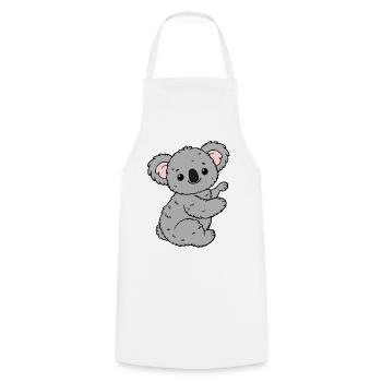 Koala Koala Ours - Tablier de cuisine - blanc - Devant - AI Model Male 185 dark (185cm)