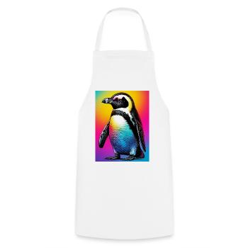 penguin - Cooking Apron - white - Front - AI Model Male 185 dark (185cm)