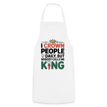 Technicien de laboratoire dentaire Wax Up - Tablier de cuisine - blanc - Devant - AI Model Male 185 dark (185cm)