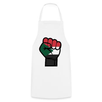 Palestine Libre - Gaza T-Shirt - Tablier de cuisine - blanc - Devant - AI Model Male 185 dark (185cm)