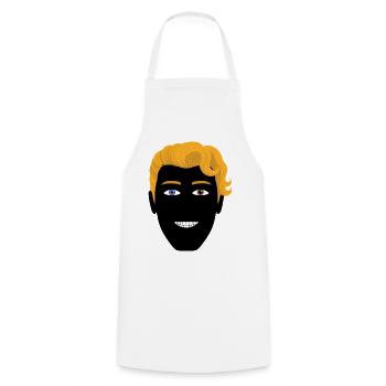 HETEROCHROMIA EYES #2 - nice people - Cooking Apron - white - Front - AI Model Male 185 dark (185cm)