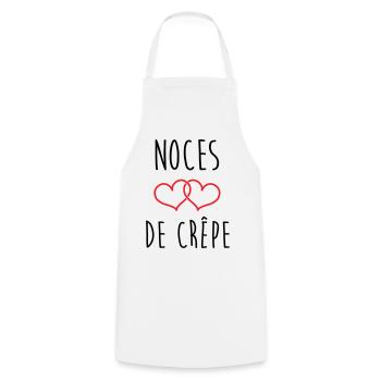 crepe wedding anniversary, 39 years of marriage - Cooking Apron - white - Front - AI Model Male 185 dark (185cm)