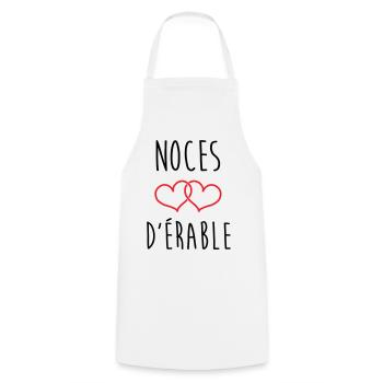 Maple Wedding, 58 years of marriage - Cooking Apron - white - Front - AI Model Male 185 dark (185cm)