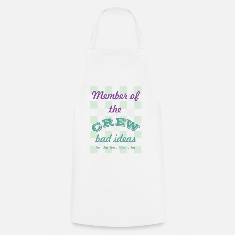 Crew Member: Bad Ideas - Cooking Apron - white