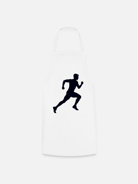 Läufer Joggen - Kochschürze - Weiß