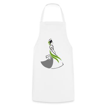 SERBSKA NJEWJESTA - Tablier de cuisine - blanc - Devant - AI Model Male 185 dark (185cm)