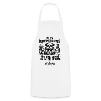Lustiger Otter | Büro Humor, Sarkasmus  - Kochschürze - Weiß - Vorne - AI Model Male 185 dark (185cm)