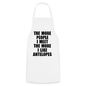 Antilope Spruch Humor - Kochschürze - Weiß - Vorne - AI Model Male 185 dark (185cm)