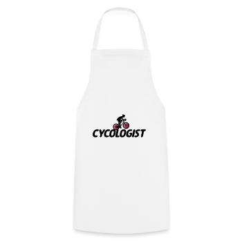 CYCOLOGIST - Fahrrad - Kochschürze - Weiß - Vorne - AI Model Male 185 dark (185cm)